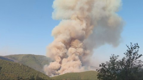Borba sa vatrenom stihijom još traje, na putu kroz Platije obustavljen saobraćaj thumb2.jpg