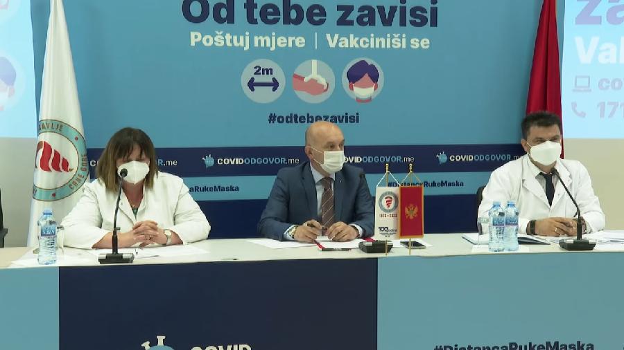 Crna Gora nema značajno visok broj hospitalizovanih pacijenata: Sa pres konferencije
