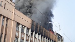 Велики пожар у робној кући у центру Крушевца