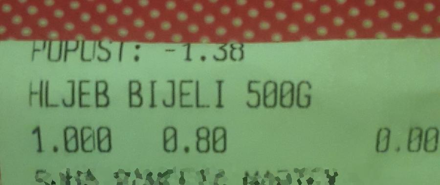 Нова цијена хљеба 