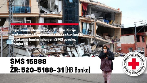 За помоћ Турској и Сирији прикупљено више од 360 хиљада еура, сјутра крај акције