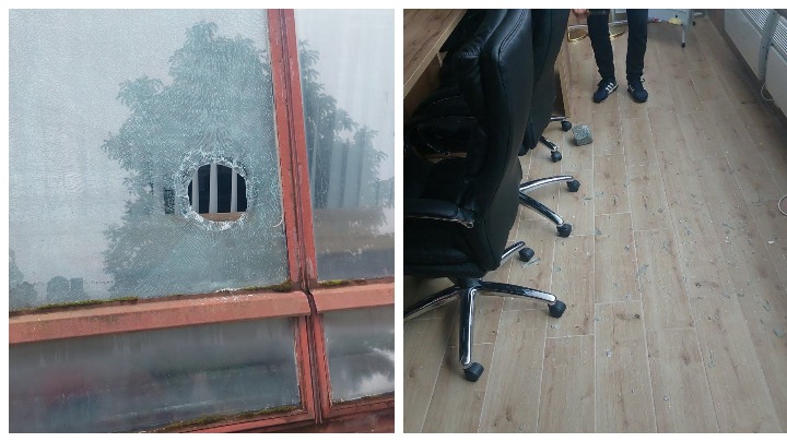 Колашин: Сломљена стакла и оштећен кабинет Мартиновића