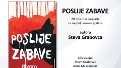 U srijedu promocija romana "Poslije zabave" Steva Grabovca thumb1.jpg