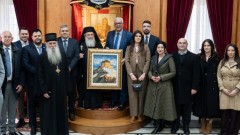 Mandić sa patrijarhom Teofilom Trećim: Korijeni naše vjere u Jerusalimu  thumb1.jpg