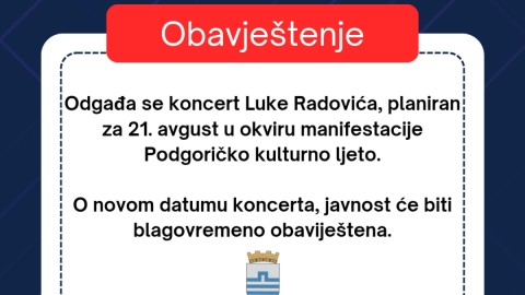 Odgađa se koncert Luke Radovića planiran za 21. avgust thumb2.jpg