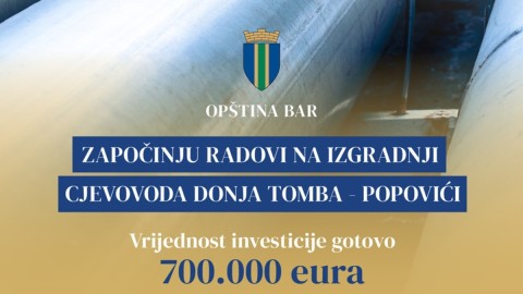 Cjevovod Donja Tomba – Popovići koštaće gotovo 700 hiljada eura, počinju radovi thumb2.jpg