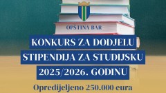 Opština Bar: Za najuspješnije studente opredijeljeno 250.000 eura thumb1.jpg